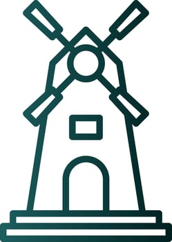 Windmill Vector Icon Design