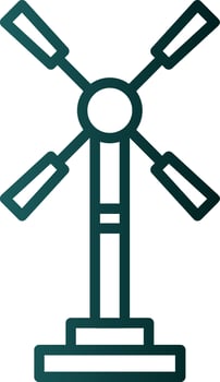 Windmill Vector Icon Design