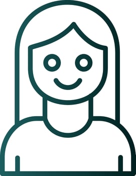Girl Vector Icon Design