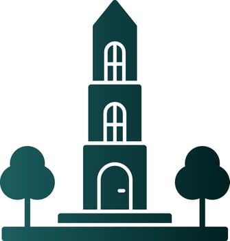 Dom tower Vector Icon Design