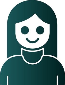 Girl Vector Icon Design