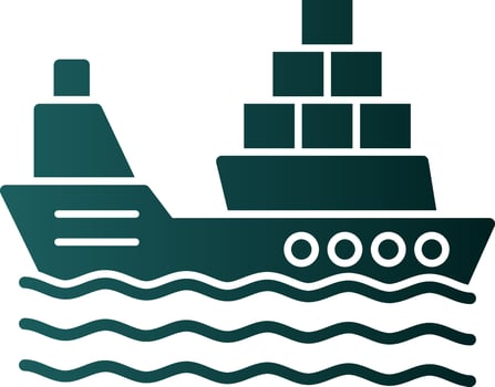 Ship Vector Icon Design