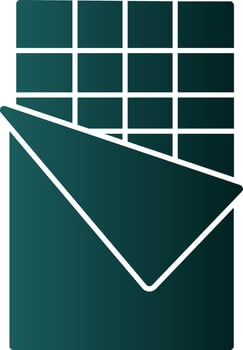 Chocolate bar Vector Icon Design