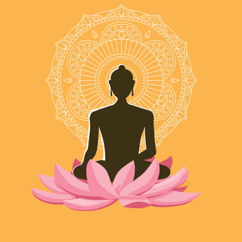 mahaveer jayanti indian festival vector