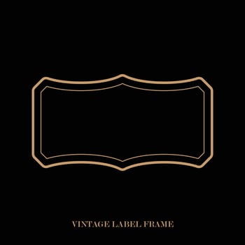 Vintage label frame, decorative vintage borders, logo design frame. vector