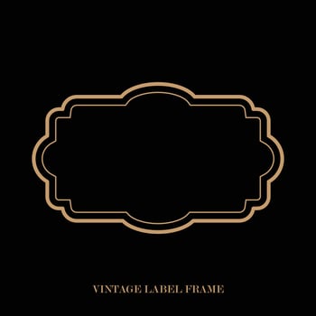 Vintage label frame, decorative vintage borders, logo design frame. vector