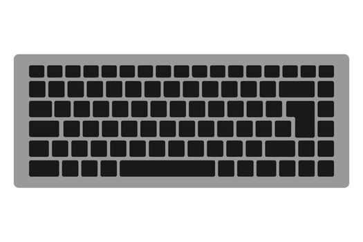 Keyboard Flat Design vector