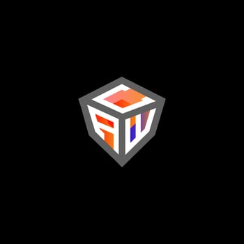 CAW letter logo creative design with vector graphic, CAW simple and modern logo. CAW luxurious alphabet design