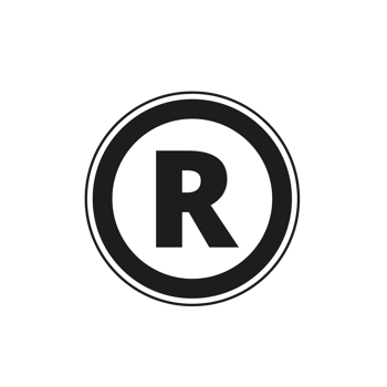 R Symbol trademark on Transparent Background png