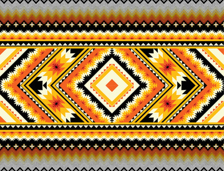 The geometric ethnic pattern of traditional style. Navajo, America Indian patterns. Design for background, wallpaper, clothing, wrapping, Batik, fabric, and prints. Vector illustration.