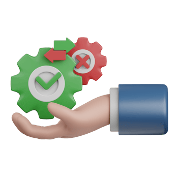 3d rendering decision isolated useful for business, analytics, web, money and finance design element png
