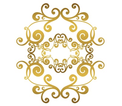Vector damask vintage baroque scroll ornament swirl. Victorian monogram heraldic shield swirl. Retro floral leaf pattern border foliage antique  acanthus calligraphy engraved tattoo.Tile decor element