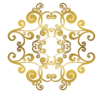 Vector damask vintage baroque scroll ornament swirl. Victorian monogram heraldic shield swirl. Retro floral leaf pattern border foliage antique  acanthus calligraphy engraved tattoo.Tile decor element