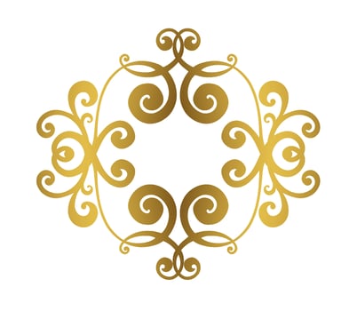 Vector damask vintage baroque scroll ornament swirl. Victorian monogram heraldic shield swirl. Retro floral leaf pattern border foliage antique  acanthus calligraphy engraved tattoo.Tile decor element