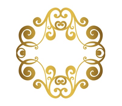 Vector damask vintage baroque scroll ornament swirl. Victorian monogram heraldic shield swirl. Retro floral leaf pattern border foliage antique  acanthus calligraphy engraved tattoo.Tile decor element