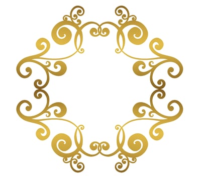 Vector damask vintage baroque scroll ornament swirl. Victorian monogram heraldic shield swirl. Retro floral leaf pattern border foliage antique  acanthus calligraphy engraved tattoo.Tile decor element