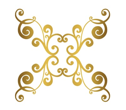 Vector damask vintage baroque scroll ornament swirl. Victorian monogram heraldic shield swirl. Retro floral leaf pattern border foliage antique  acanthus calligraphy engraved tattoo.Tile decor element