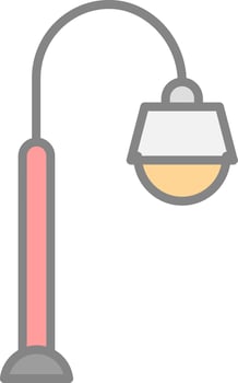 Street lamp Vector Icon Design