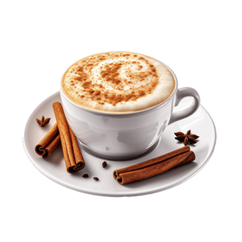 Cappuccino cup isolated. Illustration png