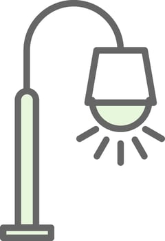 Street lamp Vector Icon Design