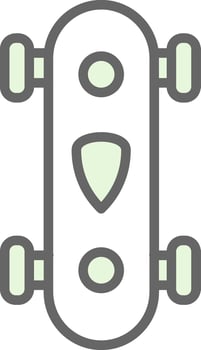 Longboard Vector Icon Design
