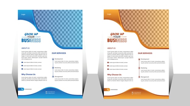 corporate business flyer design. vector