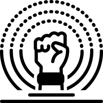 solid icon for revolution vector