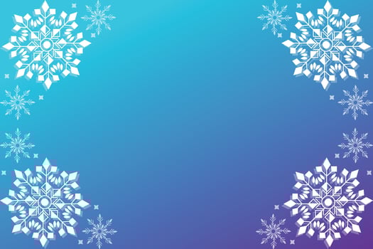 Winter Snowflake background, Christmas snowfall, backdrop winter snowflake illustration. vector