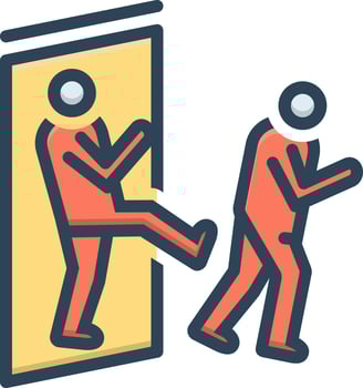color icon for out vector