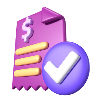 Invoices 3D Illustration Icon png
