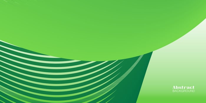 Abstract wave element for design Green. Stylized line art background. Colorful shiny wave with lines created using blend tool. vector