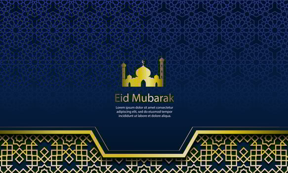 Eid mubarak background design vector illustration