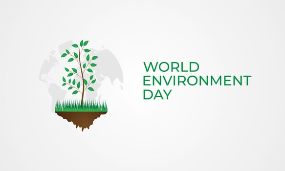 World Environment Day Background Vector Illustration