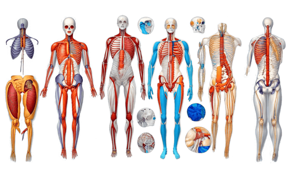 Human anatomy illustration clip art png