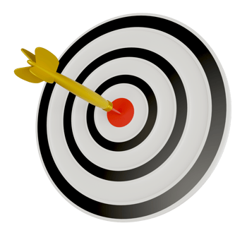 Arrow hits target board. business symbol target audience, selecting a target audience for business png