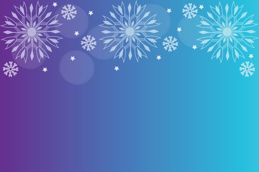 Winter Snowflake background, Christmas snowfall, backdrop winter snowflake illustration. vector
