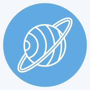 Icon Space. related to Space symbol. blue eyes style. simple design editable. simple illustration vector