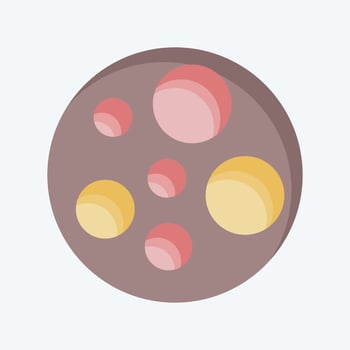 Icon Moon. related to Space symbol. flat style. simple design editable. simple illustration vector