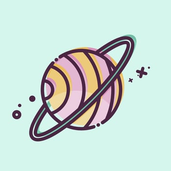 Icon Space. related to Space symbol. MBE style. simple design editable. simple illustration vector