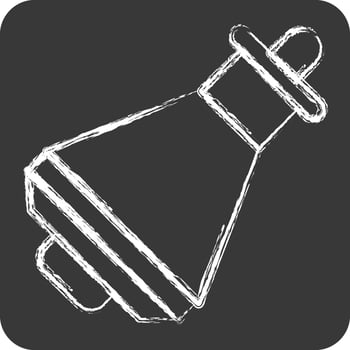 Icon Space Capsule. related to Space symbol. chalk Style. simple design editable. simple illustration vector