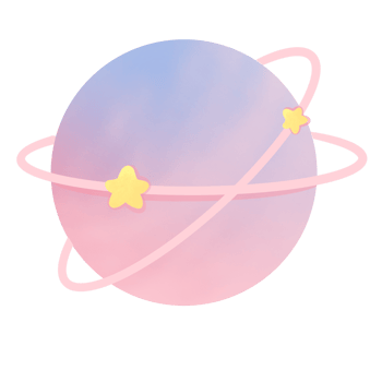 Watercolor galaxy moon and sun png