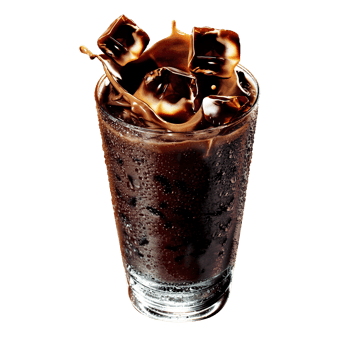 Illustration Ice Coffee in the glass cup. Fresh Coffee Ice. PRO PNG. Transparent Background png