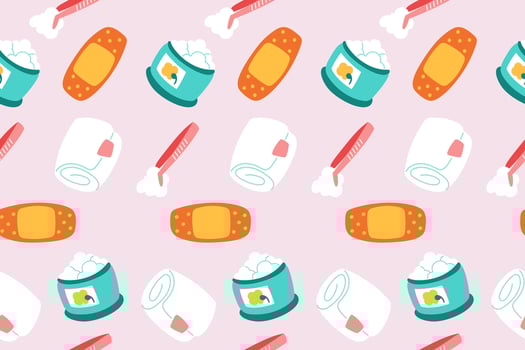 Cute Medical Seamless Pattern background for doctor, clinic or hospital vector
