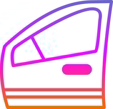 Car door Vector Icon Design