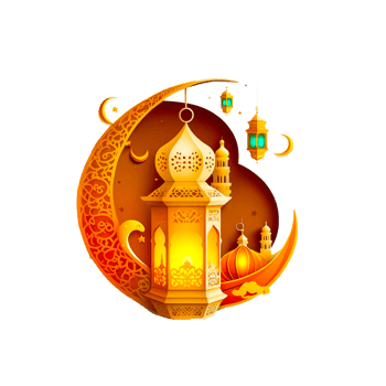 Ramadan Lantern  PNG generative ai