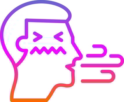 Bad breath Vector Icon Design