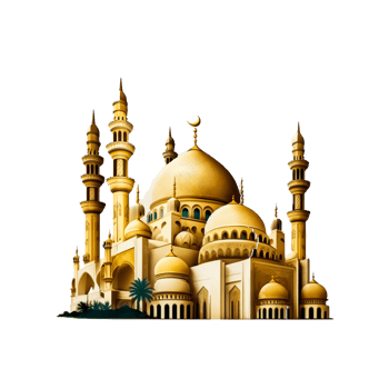 Muslim mosque png generative ai
