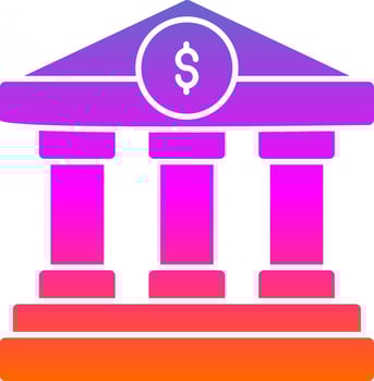 Government building Vector Icon Design