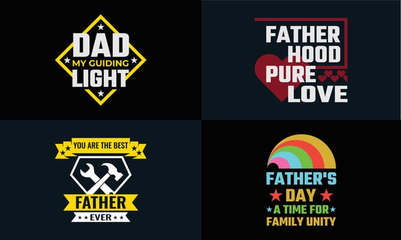 best typography T-shirt for FATHER'S DAY vector
