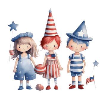 Fourth of July Decorative Elements png